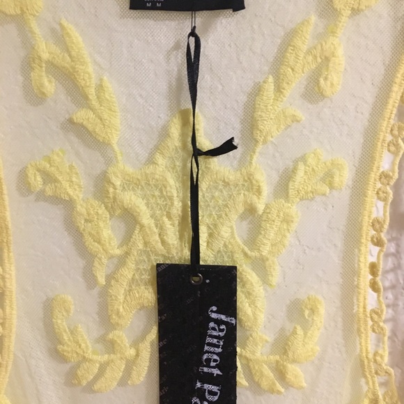 Yellow Lace Cardigan (NWOT) - Picture 4 of 4